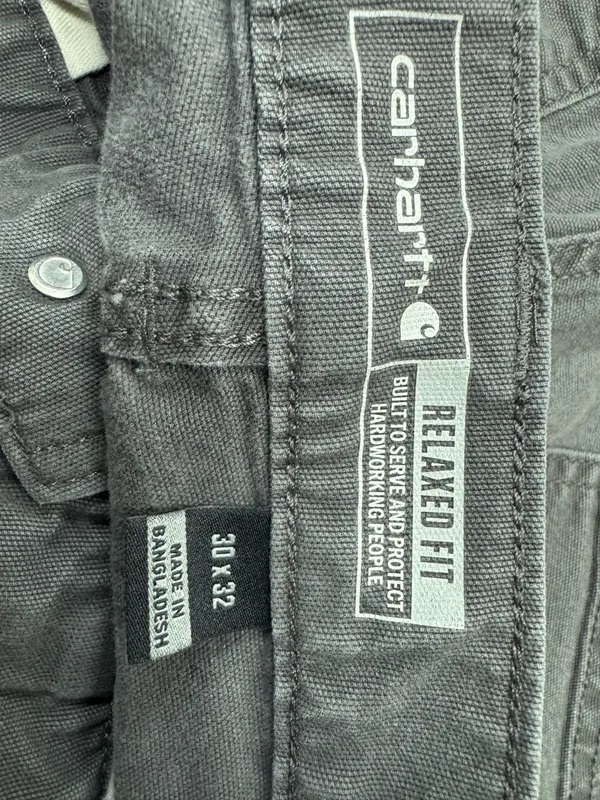 Carhartt Mens Relaxed Fit Pants in Gravel Grey Size 30x32 - Image 4