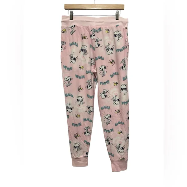Peanuts Pink Snoopy Pajama Pants Size M - Image 2