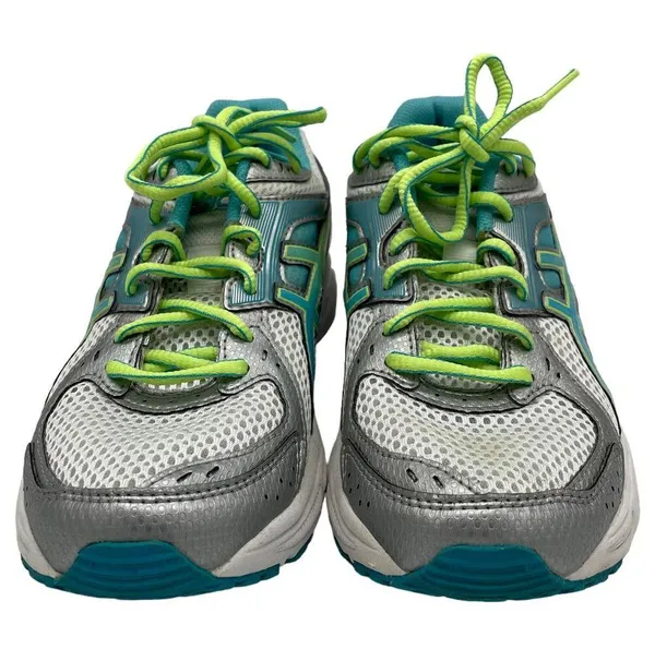 ASICS Gel-Contend 2 Women's Athletic Sneakers - White/Turquoise/Sharp Green - 7 - Image 3