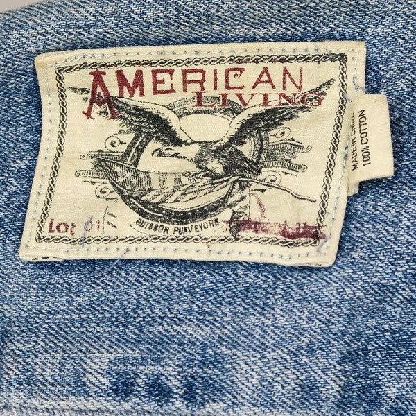 Vintage 90s American Living Paint Splatter Denim Jacket - Image 8