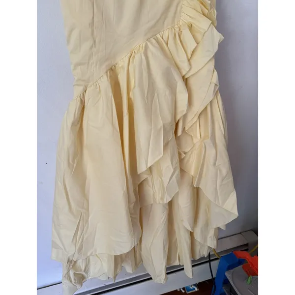 NWT Babyboo Angelina Maxi Dress Lemon Yellow Size Small - Image 5