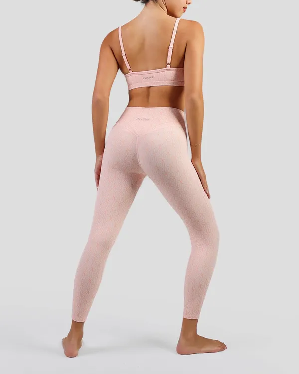 Flourish Bra and Legging Set Pink - Image 2