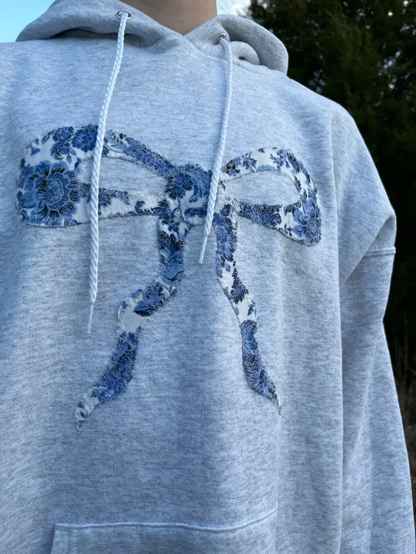 Hanes American Flag Patchwork Hoodie - Image 4