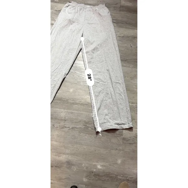 SKIMS Cotton Jersey Wide Leg Pant Light Heather Grey S Small Gray A4-0015 - Image 6