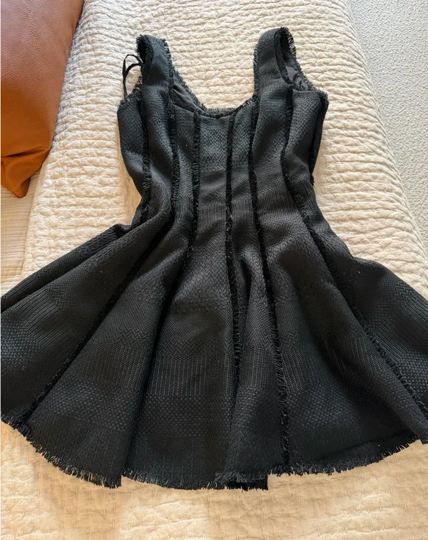 Antonio Melani Black tweed Mini Dress - Image 5