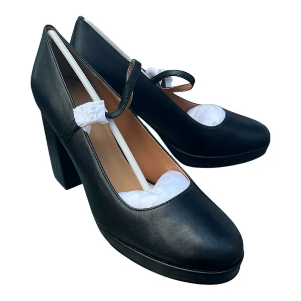 Lisa Vicky Bobble 9M Black Sheep Napa Chunky High Heel Mary Jane‎ Platform Pumps - Image 13