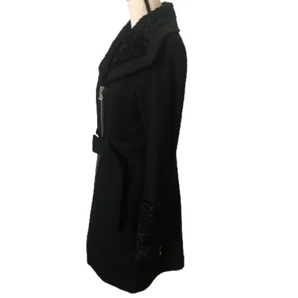 GUESS Los Angeles Wool Blend Single-Breasted Coat Women Small EUC‎ - Image 2