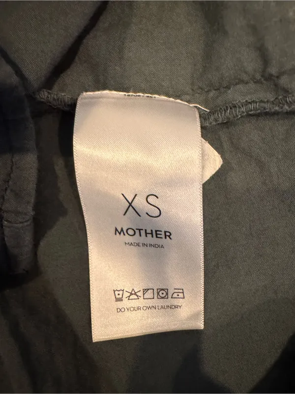 Mother The Airy High Low Shirt Dark Shadow Button Down - Image 6