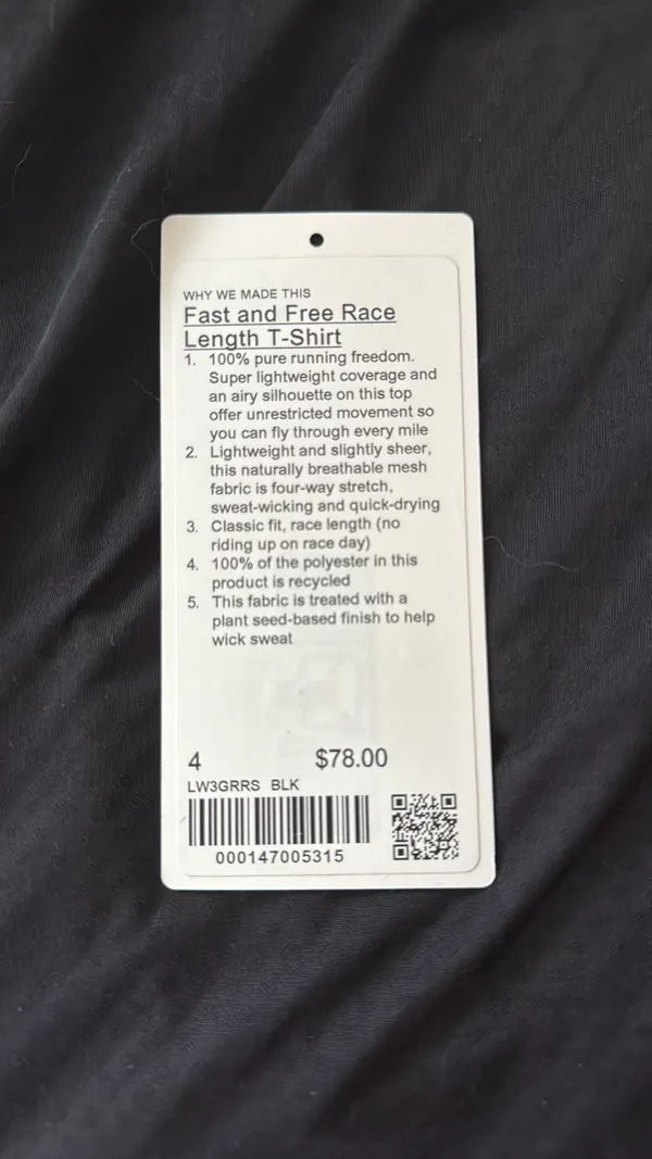 Lululemon Fast and Free Race Length T-Shirt - Image 6