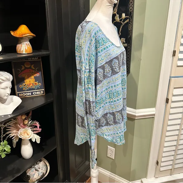 Vintage Free People 100% Cotton Long Sleeve Top – Size Large - Image 7