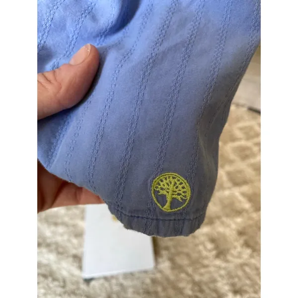 Healing Hands Cotton Tunic Top Light Blue Pockets Cottagecore Nursecore‎ Summer - Image 5