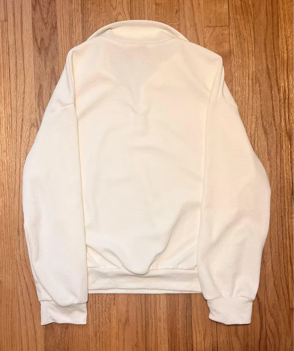 Emery Rose White Quarter Zip Size M - Image 2