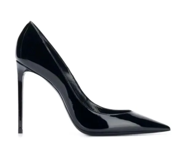 Saint Laurent Zoe 110m Pump 39 black patent leather worn once BEAUTIFUL/classic - Image 5
