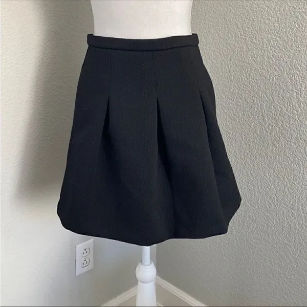 Madewell Black Bistro Pleated Mini Skirt - Image 2