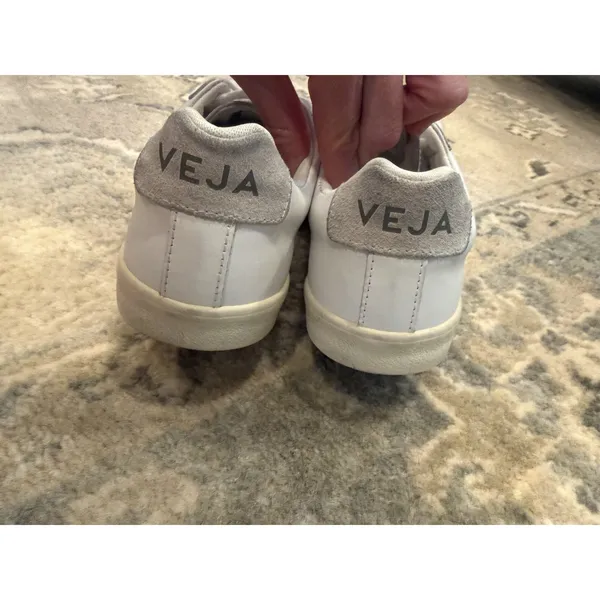 VEJA Low Esplar Leather Lace-Up Sneakers | White Great Condition Size 5 EUR 36 - Image 6
