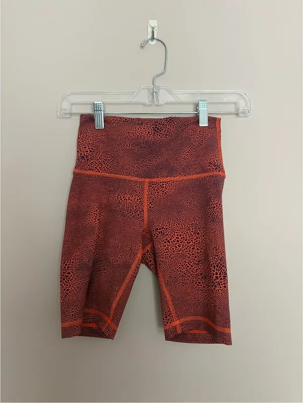 Lululemon Wunder Train High-Rise Short 8" Crackle Glaze Orange - Image 3