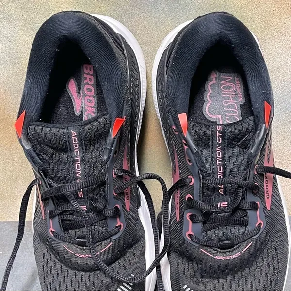 Brooks Addiction GTS 15 Women's Black Narrow Running Shoes Size 7.5 (2A) - Image 4
