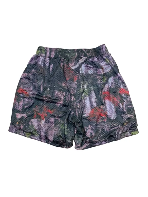 EKKO Clothing Purple Abstract Mesh Athletic‎ Basketball Shorts Size Large - Image 2