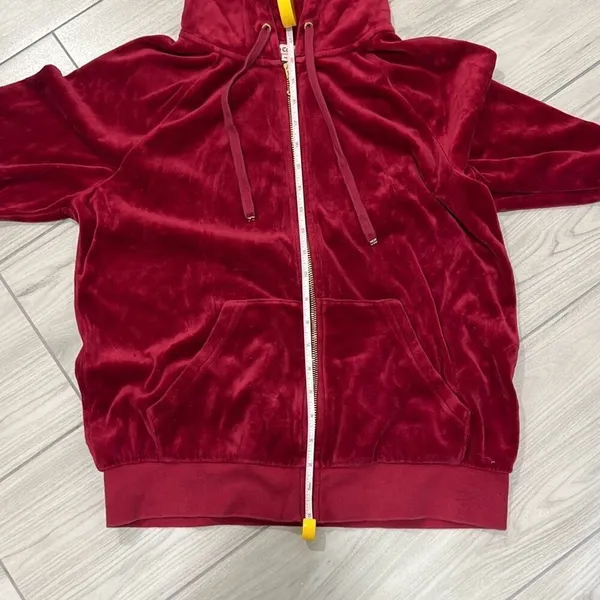 Juicy Couture Vintage Red Zipup‎ Size Medium - Image 5