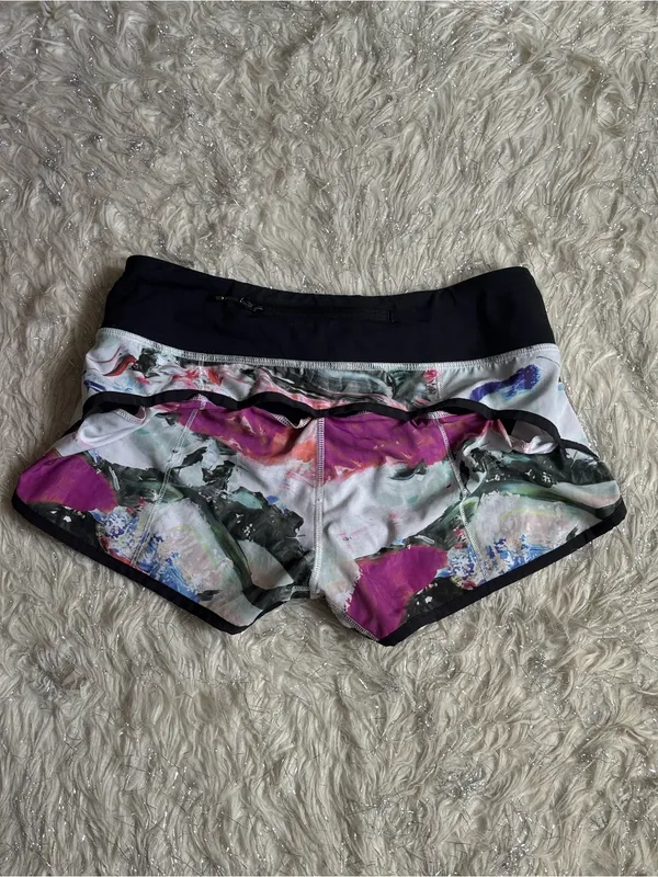 lululemon athletica Women's Multicolor Run Speed Shorts Size 4 - Image 7