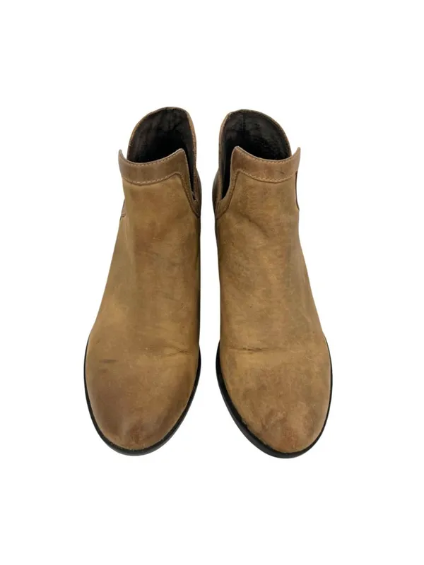 Sorel Lolla Leather Ankle Booties Brown Slip-On Waterproof Size 11 - Image 4