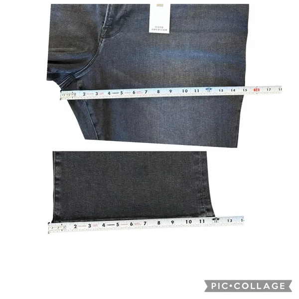 Good American Always Fits Good Legs Flare Jeans Plus Size 28-32 Faded Black NEW - Image 12