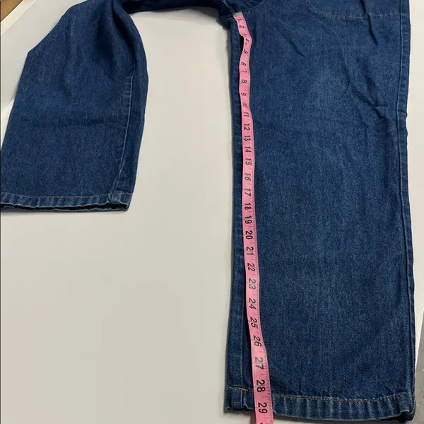 Imperfect vintage y2k 90s jeans cotton denim pull on stretchy waist‎ pockets - Image 6