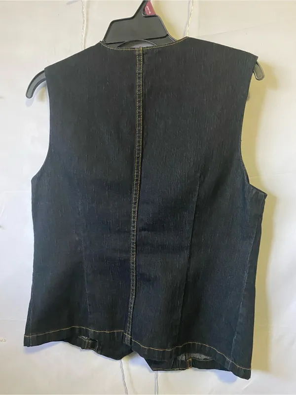 Bisou Bisou Dark Indigo Denim Vest - Image 5