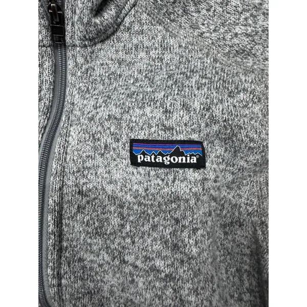 Patagonia Better Sweater‎ Quarter Zip Fleece Pullover Gray Knit Cozy Size S - Image 3