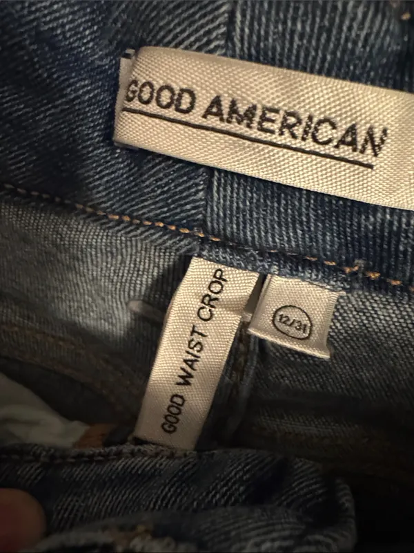 Good American Good Waist Crop Jeans - Image 4