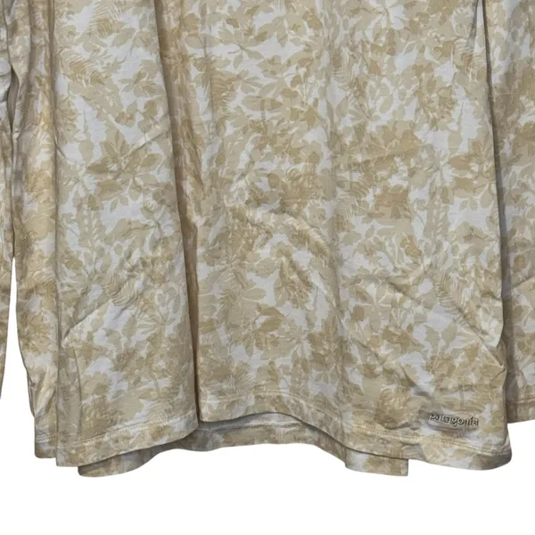 Patagonia Womens Top Organic Cotton Floral V-Neck Relaxed Naturecore Pullover XL - Image 4