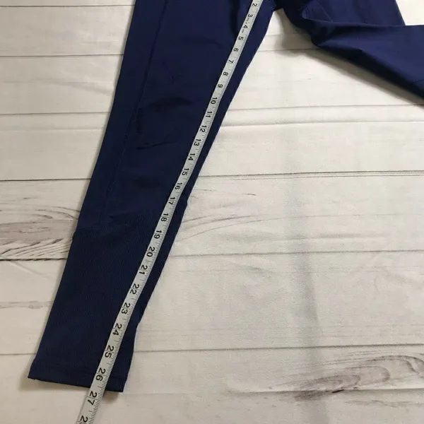 Lucy Womens Blue Skinny Leggings Pants Size Medium - Image 8