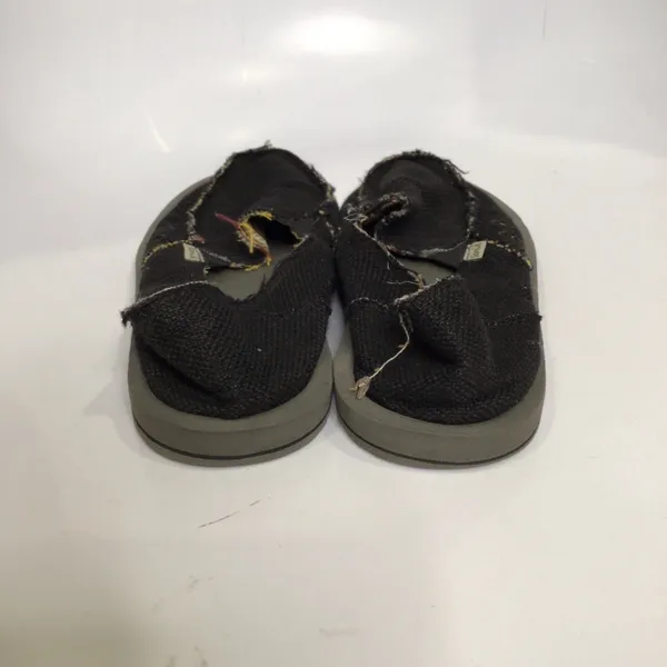 Sanuk Donna hemp cotton slip on shoes loafers‎ black womens size 8 casual beach - Image 4
