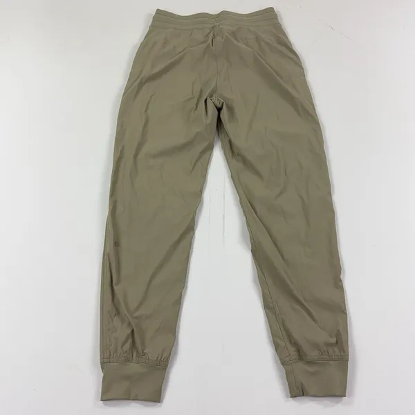 CRZ YOGA Women's Small 4/6 Khaki Striped Ruched Pocket Joggers 28" RS34 - Image 2
