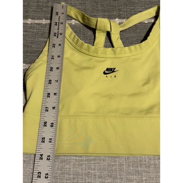 Nike‎ Air Sport Bra Light Yellow Racerback Athletic XS - Image 2