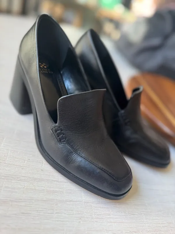 Vince Camuto Women's Segellis Block-Heel Tailored Loafers Black Size 10 - Image 3