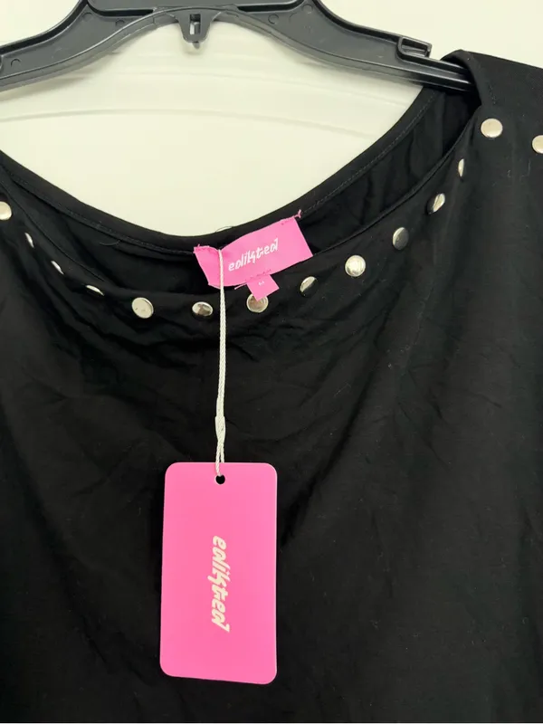 Edikted Paola Studded Long Sleeve Top - Image 3