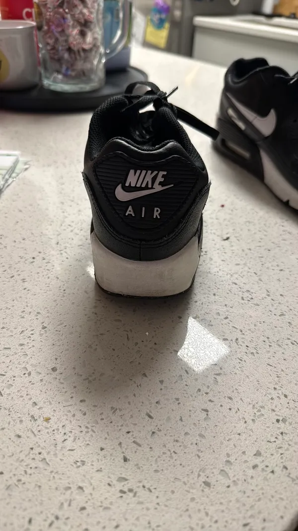 Nike Air Max 90 GS Black White - Image 3