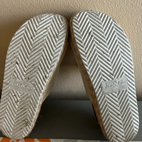 Sam Edelman White Double Buckle Leather Platform Sandals Size 7 - Image 2