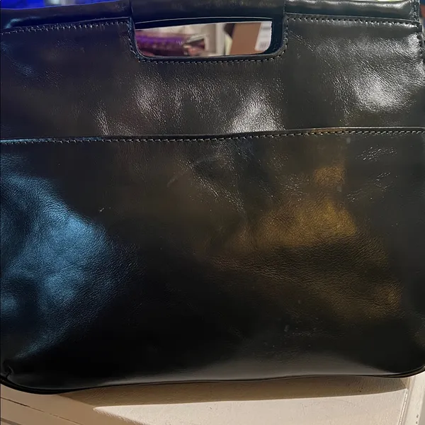 Patricia Nash Ovodda Satchel, Black, Leather, Classic, vintage - Image 3