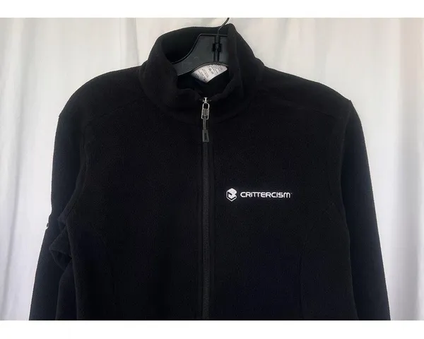 Patagonia Better Sweater M Womens Black Full Zip Fleece Jacket CRITTERCISM Logo - Image 2