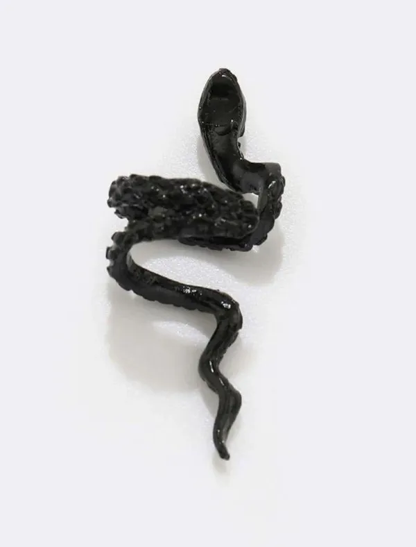 Snake ear cuff Black - Image 3