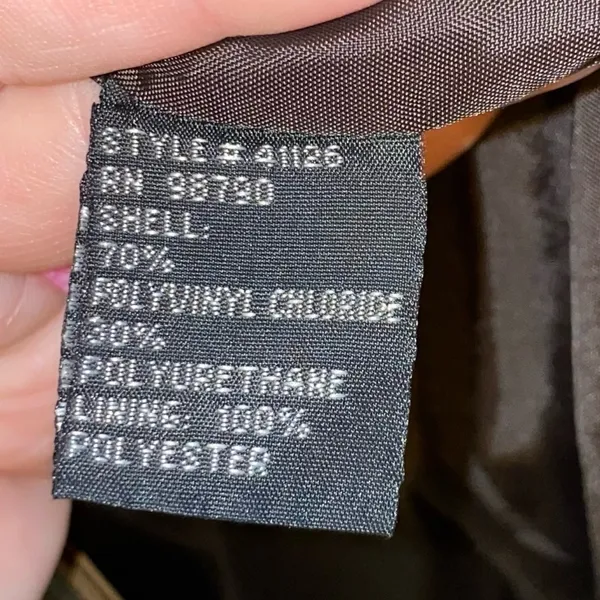 Dollhouse Faux Leather‎ Blazer Jacket Women's M Brown Vintage Style Moto Coat - Image 6