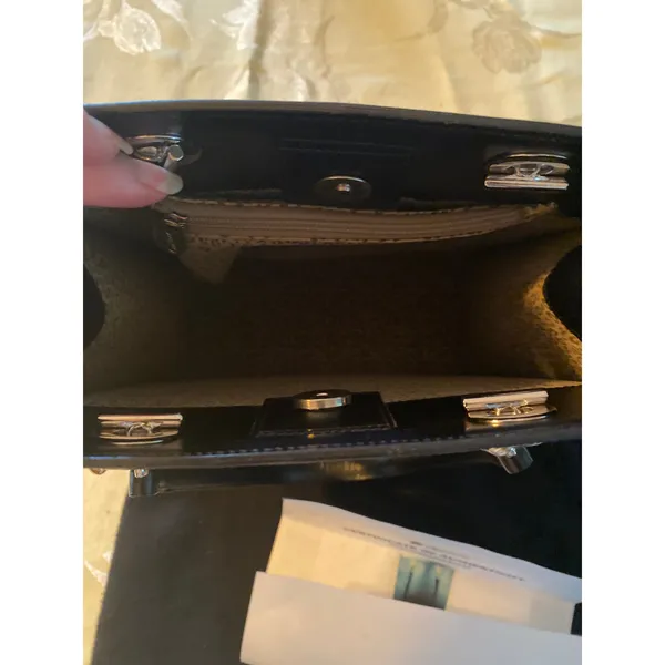 Cartier Leather Shoulder Tote Bag Panthere Cartier Black Medium Women - Image 8