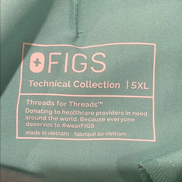 Women New Figs High Waisted Zamora Yoga Jogger Scrub Pant Surgical Green 5XLR - Image 7