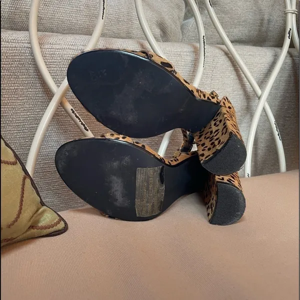 Steve Madden Carrson Real‎ Fur Sandal in Leopard Multi Size 7 - Image 7