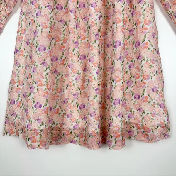 Hill House The Grace Nap Dress in Pink Multi Pansy - Image 7