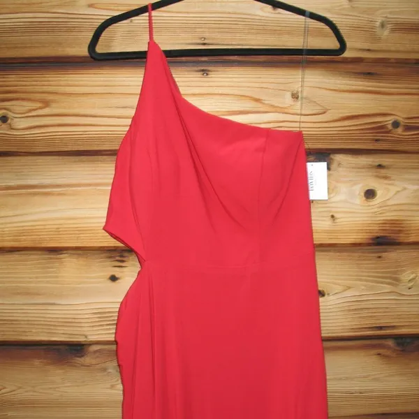 Jump Apparel Juniors One Shoulder Jersey Gown with Cutout - Image 4