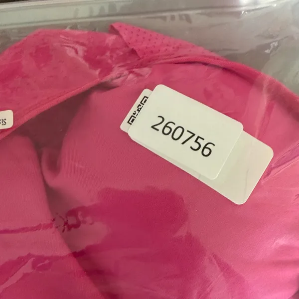 Women's NEW Pink Mesh Racer Back Sports Bra Size XL #260756 - Image 5