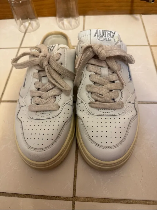 Autry | White Leather Slip-On Sneaker Mules size 37 - Image 9